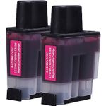 Brother LC900M ensemble de 2 cartouches d'encre compatibles magenta (Paradise Cartouche)