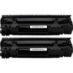 Canon 728 ensemble de 2 toner compatibles noir (Paradise Cartouche)