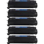 HP 55X (CE255X) ensemble de 5 toner compatibles noir haute capacité (Paradise Cartouche)