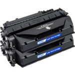 HP 80X (CF280X) ensemble de 2 toner compatibles noir haute capacité (Paradise Cartouche)