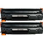 HP 83X (CF283X) ensemble de 2 toner compatibles noir haute capacité (Paradise Cartouche)