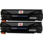 HP 35A (CB435A) ensemble de 2 toner compatibles noir (Paradise Cartouche)