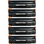 HP 83X (CF283X) ensemble de 5 toner compatibles noir haute capacité (Paradise Cartouche)