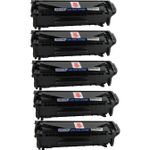 HP 12A (Q2612A) ensemble de 5 toner compatibles noir (Paradise Cartouche)