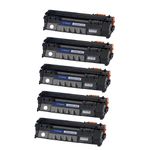 Canon 715 ensemble de 5 toner compatibles noir (Paradise Cartouche)