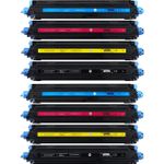 HP 124A ensemble de 8 toner compatibles (Paradise Cartouche)