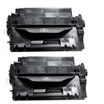 HP 55A (CE255A) ensemble de 2 toner compatibles noir (Paradise Cartouche)