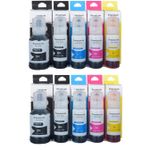 Pack de 10 cartouches d'encre Ecotank Epson 105 / Epson 106 (Paradise Cartouche)