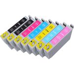 Epson T0807 ensemble de 7 cartouches d'encre compatibles (Paradise Cartouche)