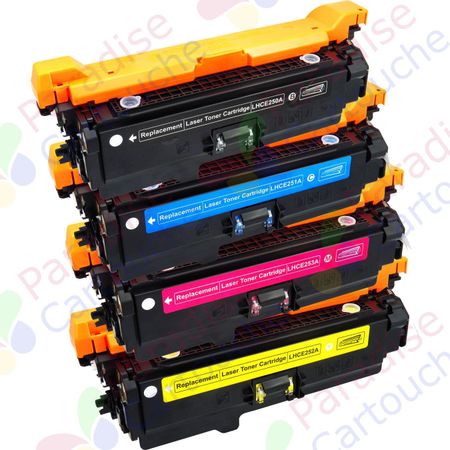 HP 504A ensemble de 4 toner compatibles (Paradise Cartouche)