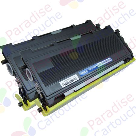 Brother TN2000 ensemble de 2 toner compatibles noir (Paradise Cartouche)