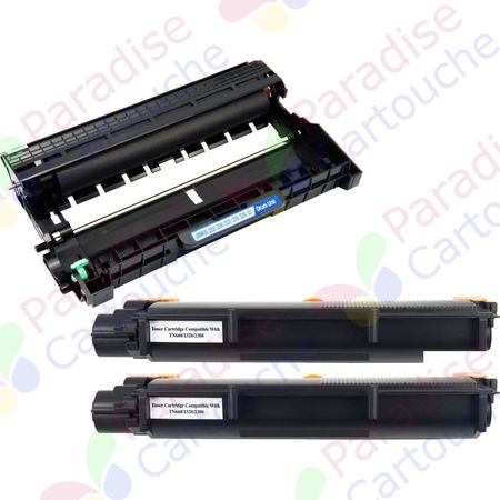 Brother TN2320 & DR2300 ensemble de 3 toners et tambours compatibles (Paradise Cartouche)