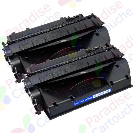 Canon 719 ensemble de 2 toner compatibles noir (Paradise Cartouche)