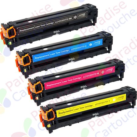 Canon 731 ensemble de 4 toner compatibles (Paradise Cartouche)