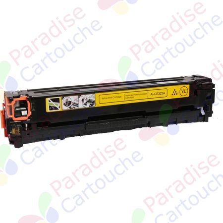 HP 128A (CE322A) toner compatible jaune (Paradise Cartouche)