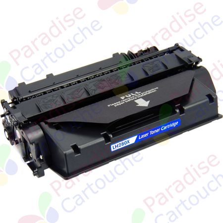 HP 80X (CF280X) toner compatible noir haute capacité (Paradise Cartouche)