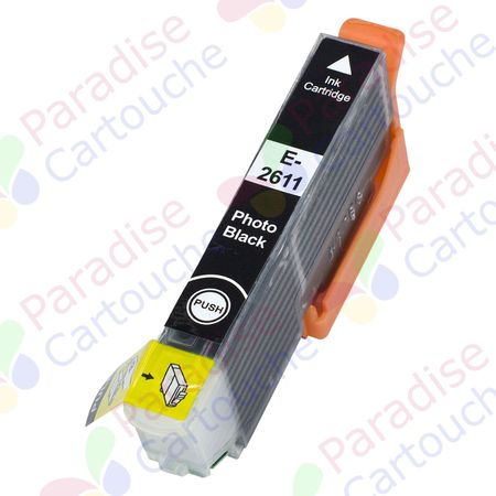 Epson 26XL cartouche d'encre compatible noir photo haute capacité (Paradise Cartouche)