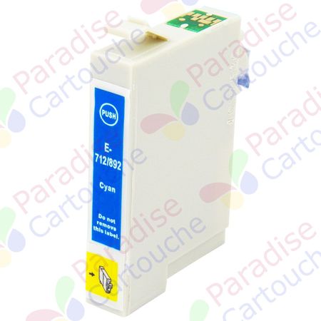 Epson T0712 cartouche d'encre compatible cyan (Paradise Cartouche)