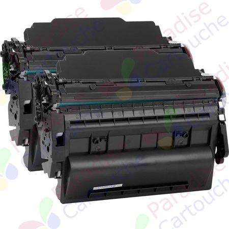 HP 87X (CF287X) ensemble de 2 toner compatibles noir haute capacité (Paradise Cartouche)