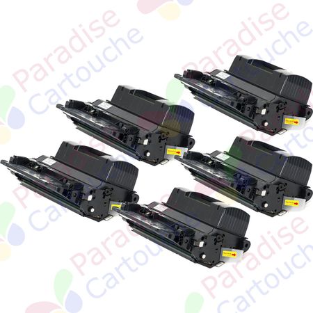 HP 81X (CF281X) ensemble de 5 toner compatibles noir haute capacité (Paradise Cartouche)