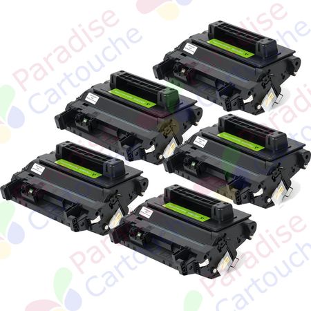 HP 81A (CF281A) ensemble de 5 toner compatibles noir (Paradise Cartouche)