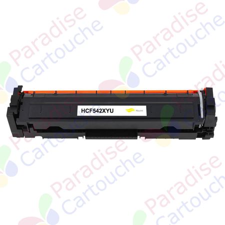 HP 203X (CF542X) toner compatible jaune haute capacité (Paradise Cartouche)