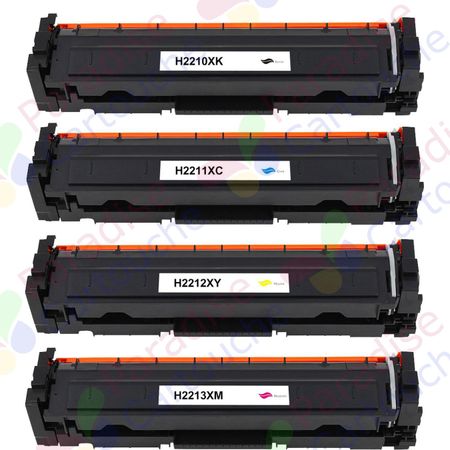 HP 207X ensemble de 4 toner compatibles haute capacité (Paradise Cartouche)