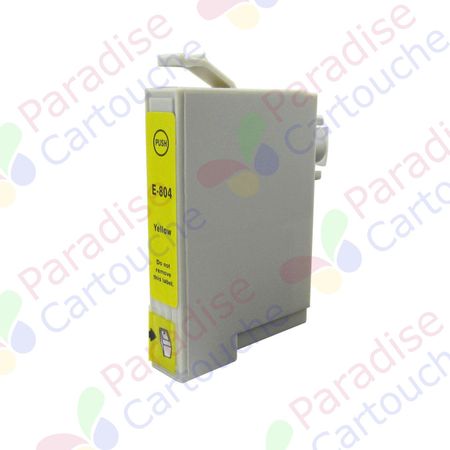 Epson T0804 cartouche d'encre compatible jaune (Paradise Cartouche)