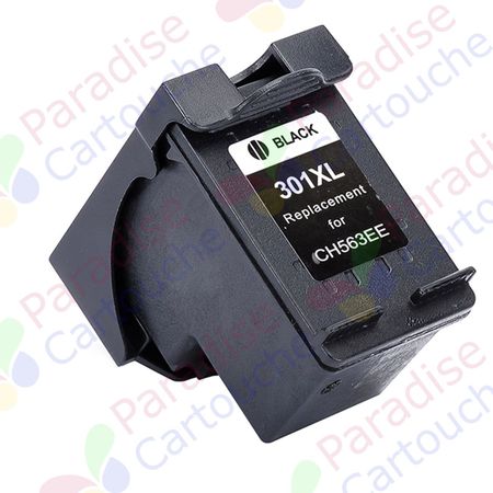 HP 301XL (CH563EE) cartouche d'encre compatible noir haute capacité (Paradise Cartouche)