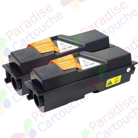 Kyocera TK-160 ensemble de 2 toner compatibles (Paradise Cartouche)