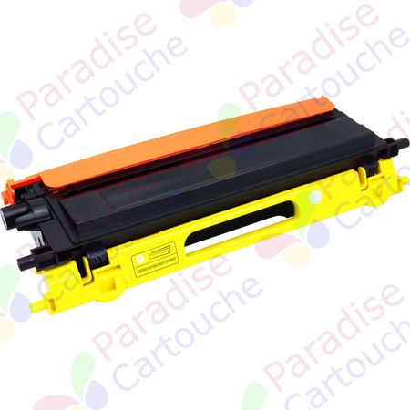 Brother TN135Y (TN130Y) toner compatible jaune haute capacité (Paradise Cartouche)