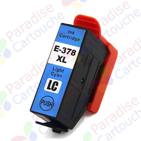 Epson 378XL cartouche d'encre compatible cyan clair haute capacité (Paradise Cartouche)