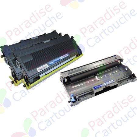 Brother TN2005 & DR2005 ensemble de 3 toner & tambour compatibles (Paradise Cartouche)