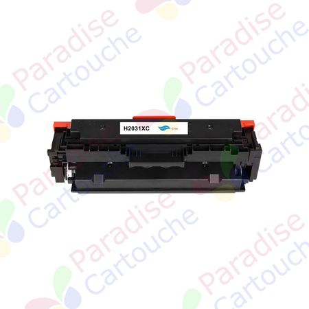 HP 415X (W2031X) toner compatible cyan haute capacité (Paradise Cartouche)