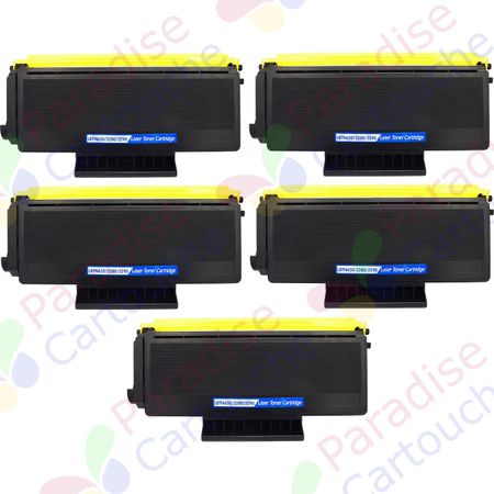 Brother TN3280 (TN3230) ensemble de 5 toner compatibles noir haute capacité (Paradise Cartouche)