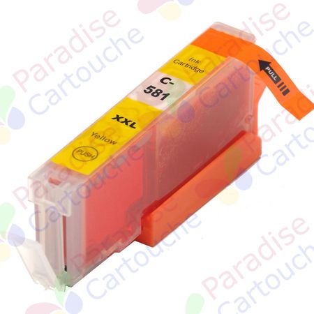 Canon CLI-581XXL (1997C001) cartouche d'encre compatible jaune super haute capacité (Paradise Cartouche)