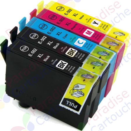 Epson 502XL ensemble de 5 cartouches d'encre compatibles haute capacité (Paradise Cartouche)