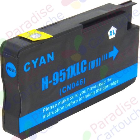 HP 951XL (CN046AE) cartouche d'encre compatible cyan haute capacité (Paradise Cartouche)