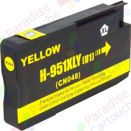 HP 951XL (CN048AE) cartouche d'encre compatible jaune haute capacité (Paradise Cartouche)