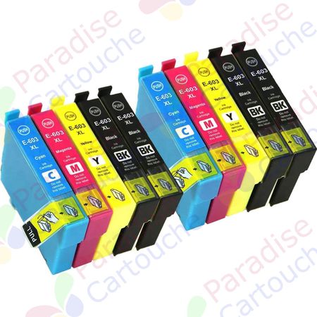 Epson 603XL ensemble de 10 cartouches d'encre compatibles haute capacité (Paradise Cartouche)