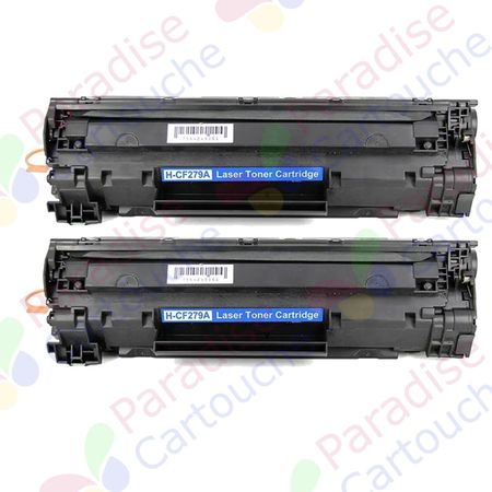 HP 79A (CF279A) ensemble de 2 toner compatibles noir (Paradise Cartouche)