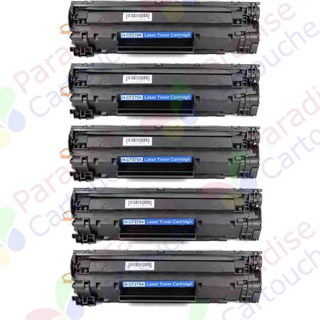 HP 79A (CF279A) ensemble de 5 toner compatibles noir (Paradise Cartouche)