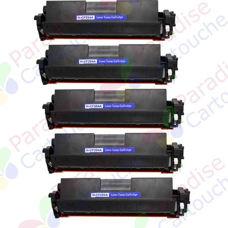 HP 94A (CF294A) ensemble de 5 toner compatibles noir (Paradise Cartouche)