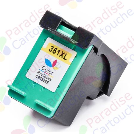 HP 351XL (CB338EE) cartouche d'encre compatible couleur haute capacité (Paradise Cartouche)