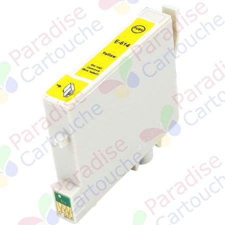 Epson T0614 cartouche d'encre compatible jaune (Paradise Cartouche)