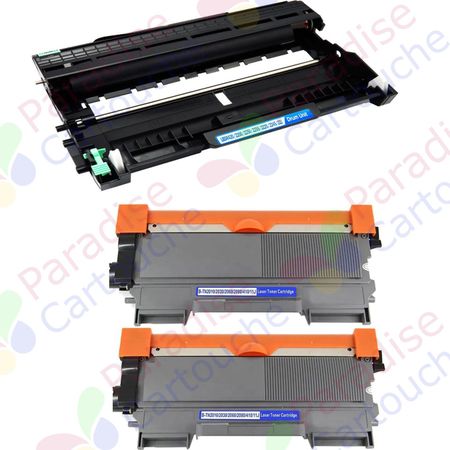 Brother TN2010 & DR2200 ensemble de 3 toner & tambour compatibles (Paradise Cartouche)