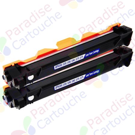 Brother TN1050 ensemble de 2 toner compatible noir (Paradise Cartouche)