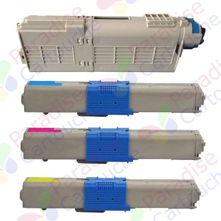 Oki C332 / MC363 ensemble de 4 toner compatibles (Paradise Cartouche)