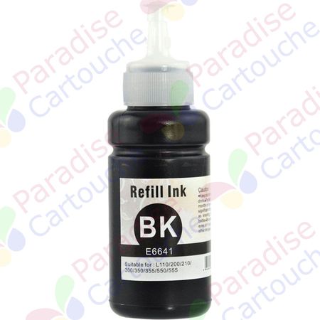 Epson 664 (T6641) bouteille d'encre noir compatible (Paradise Cartouche)