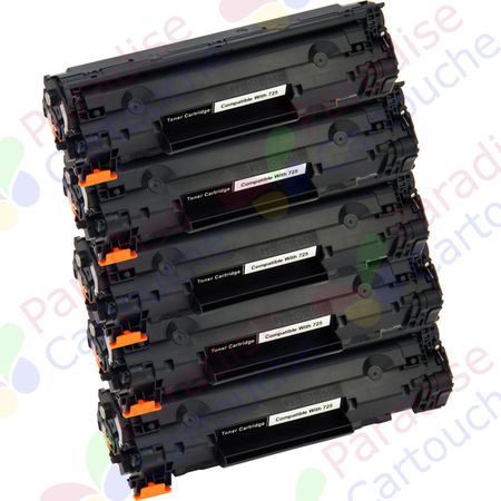 Canon 712 ensemble de 5 toner compatibles noir (Paradise Cartouche)